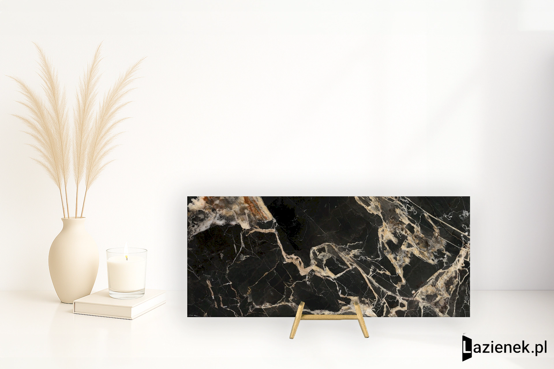 La Fabbrica Ava Black Gold Black Gold półpoler 120x280 cm gr. 6 mm - płytka rektyfikowana / (L)276002
